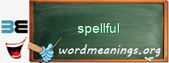 WordMeaning blackboard for spellful